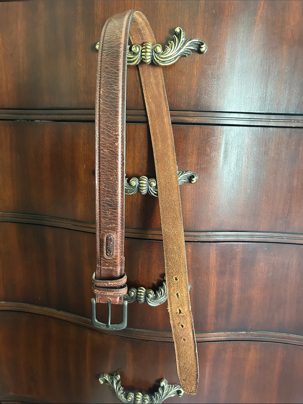 Men's Classic Brown Leather Belt